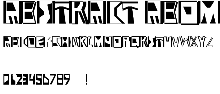 Abstract Abomination font